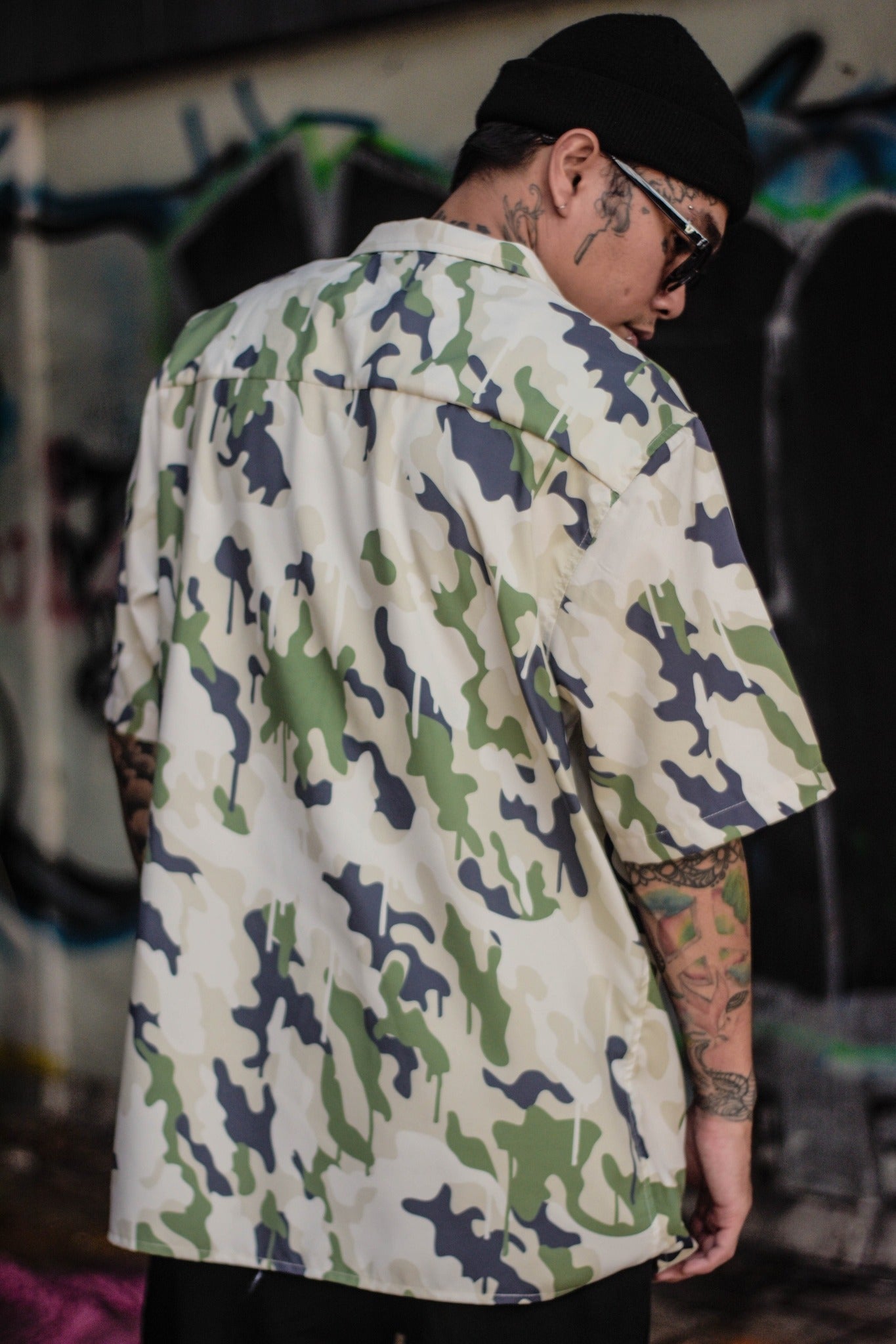 Camou Button Down Polo