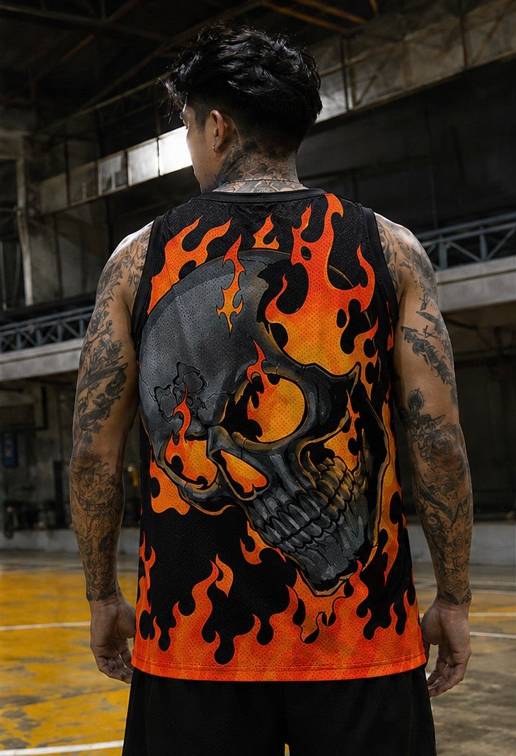 FLAME SKULL JERSEY